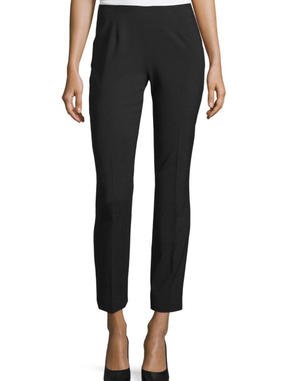 Elie Tahari Juliette Black Wool Blend Pants NWT